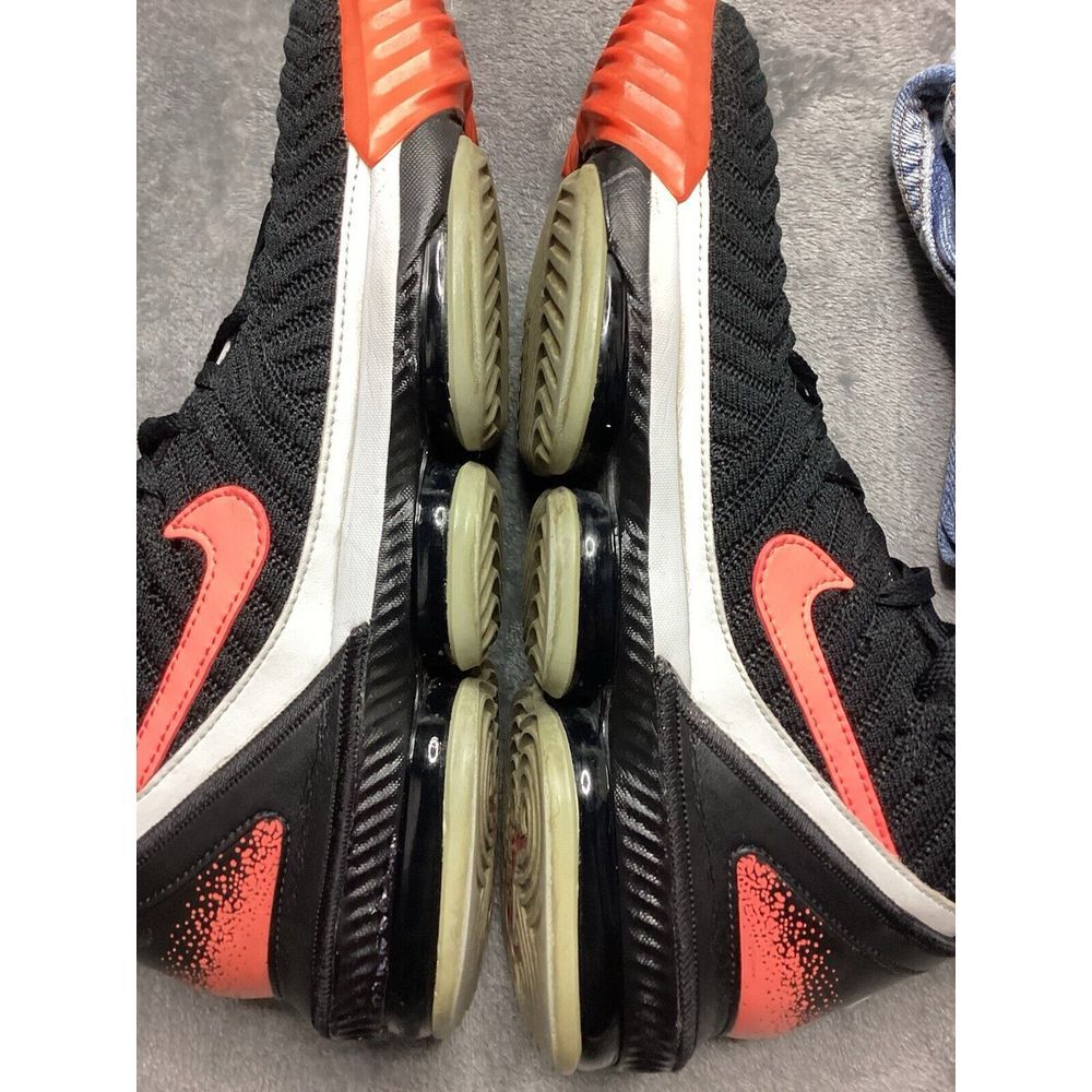 Nike Men's Black and Orange Athletic Shoes - Picture 3 of 16